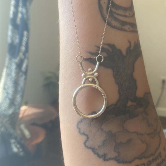 Funky Silver Necklace - Picture 2 of 3